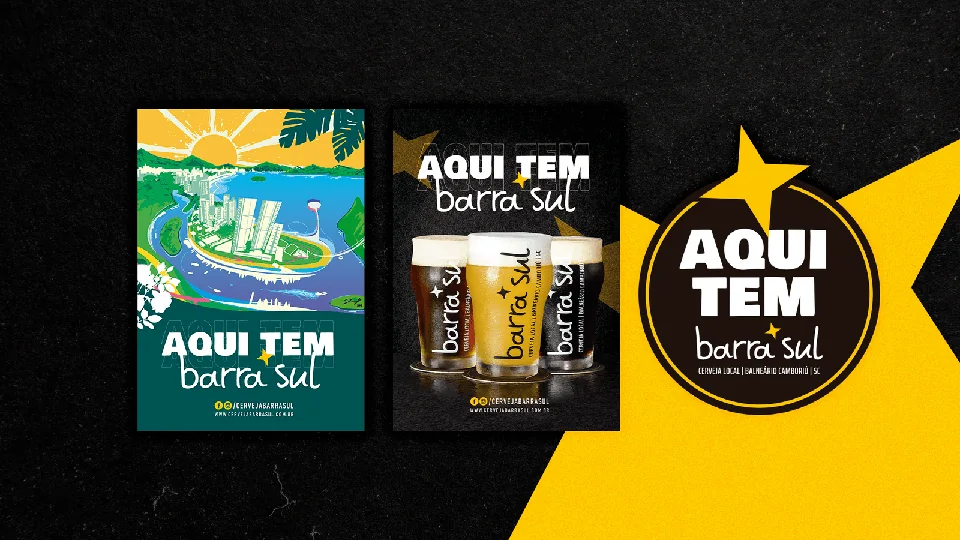 Peça de campanha da Cervejaria Barra Sul